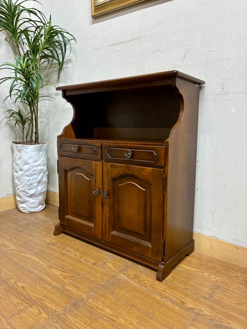 管376☆カリモク☆karimoku☆コロニアルシリーズ☆キャビネット☆電話台