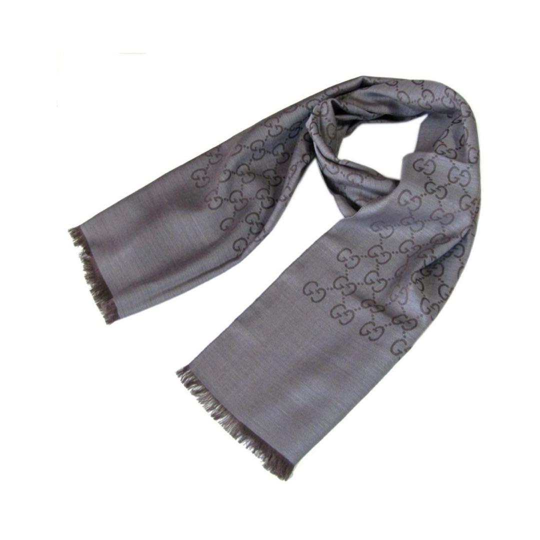 【新品】 GUCCI グッチ ストール マフラー スカーフ 男女兼用 ブラウン