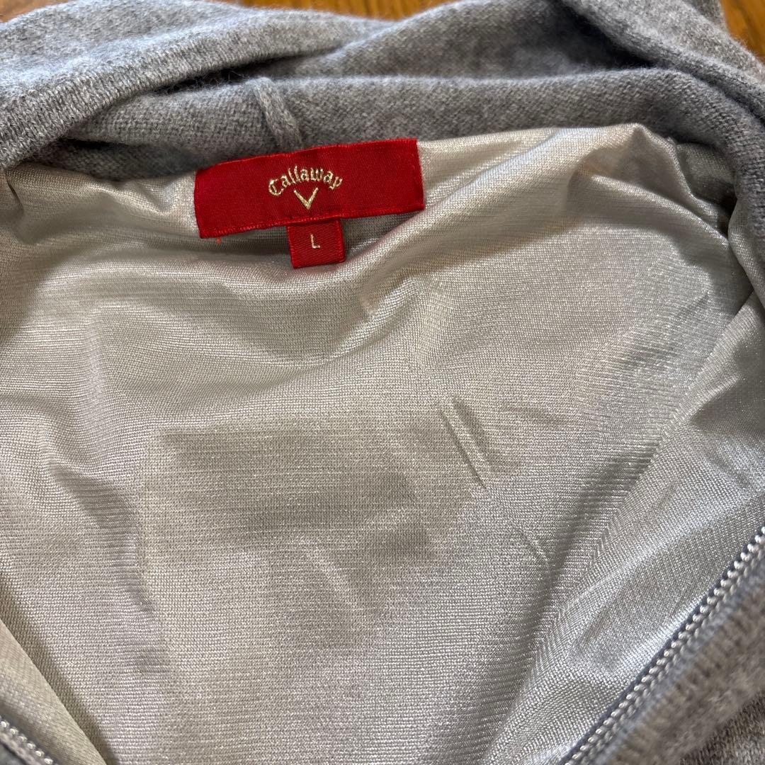 CallawayGolf カシミヤ100% 裏地付きニットパーカー