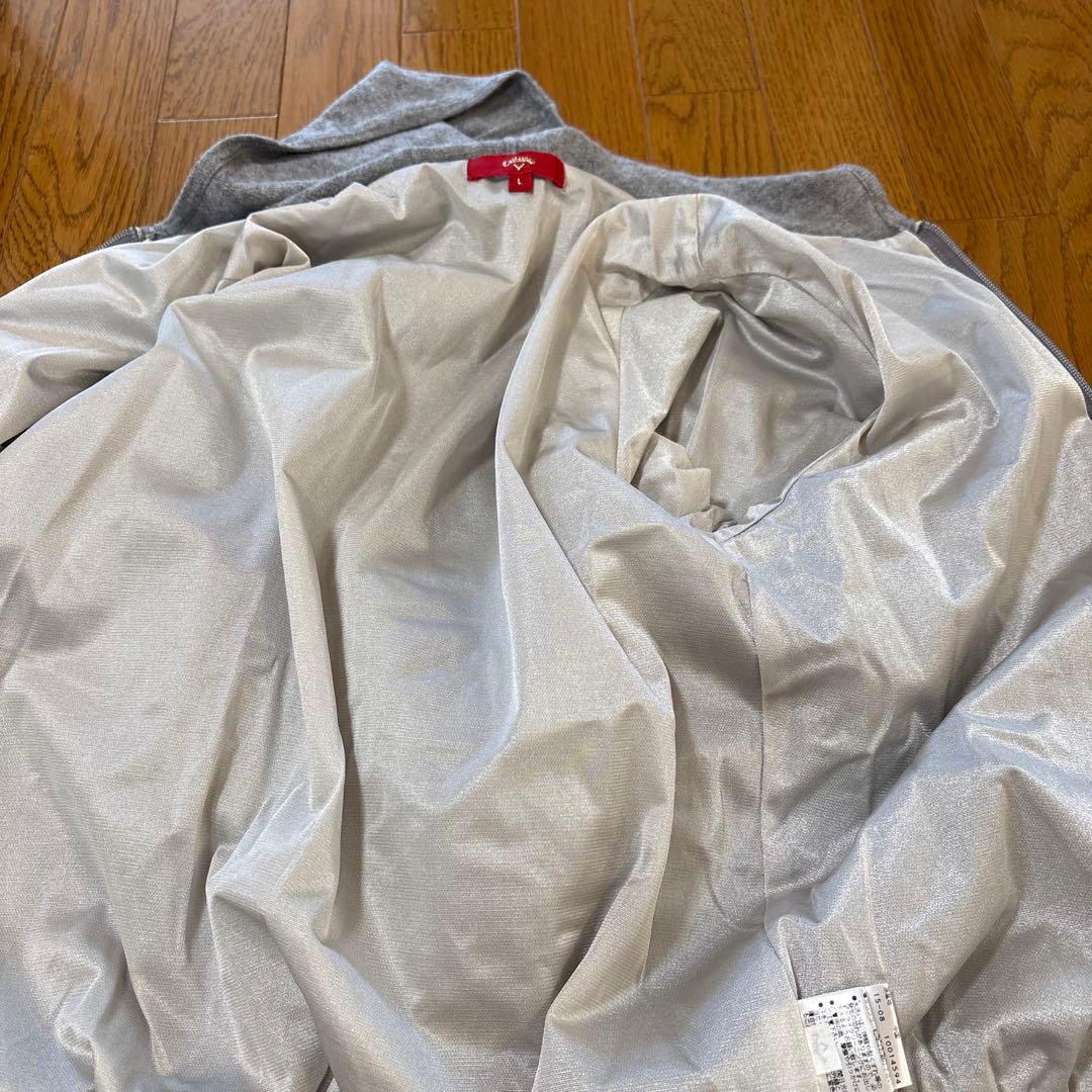 CallawayGolf カシミヤ100% 裏地付きニットパーカー