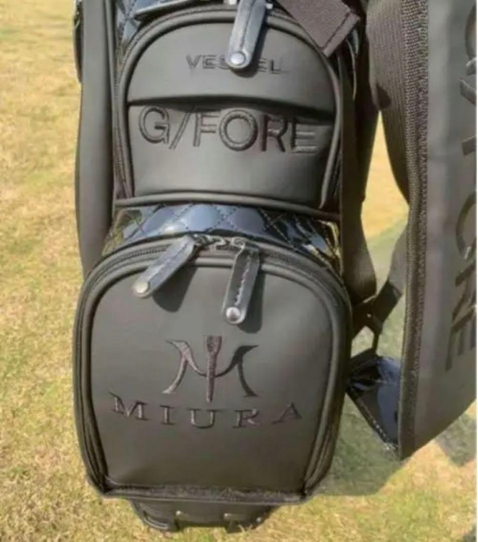 G/FORE ゴルフキャディバッグ 黒白2色 ジーフォア ゴルフバッグ