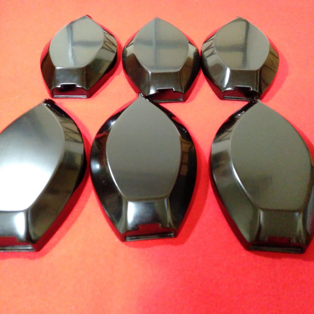 輪島塗　総黑舟形木皿六枚