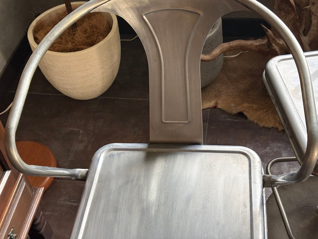 アメリカン　ブリキ調　カウンターチェア　バーカウンター　バーチェア　４脚　nZ