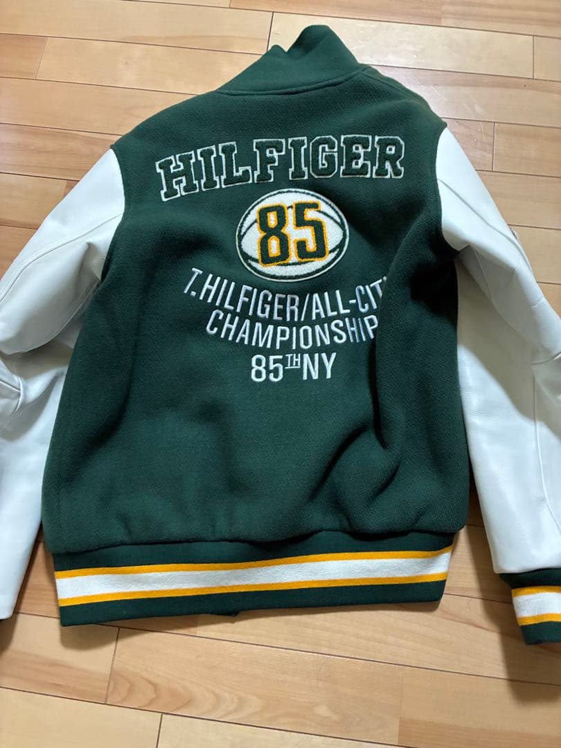 美品   スタジャン グリーン