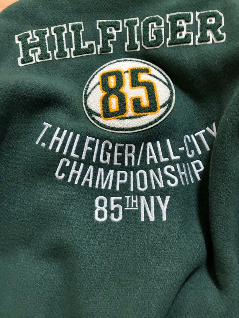 美品   スタジャン グリーン