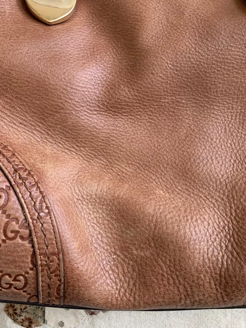 週末限定セール❣️Gucci ブラウンレザーバッグ