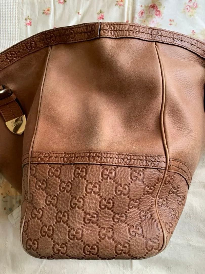 週末限定セール❣️Gucci ブラウンレザーバッグ