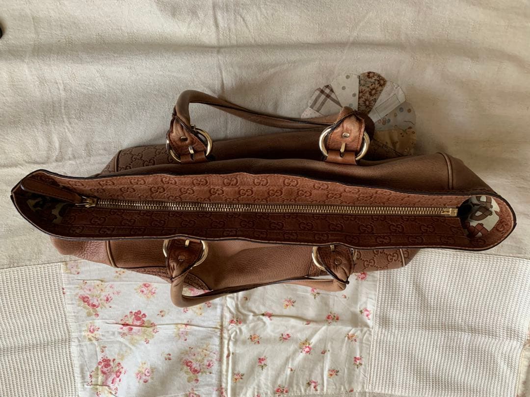 週末限定セール❣️Gucci ブラウンレザーバッグ