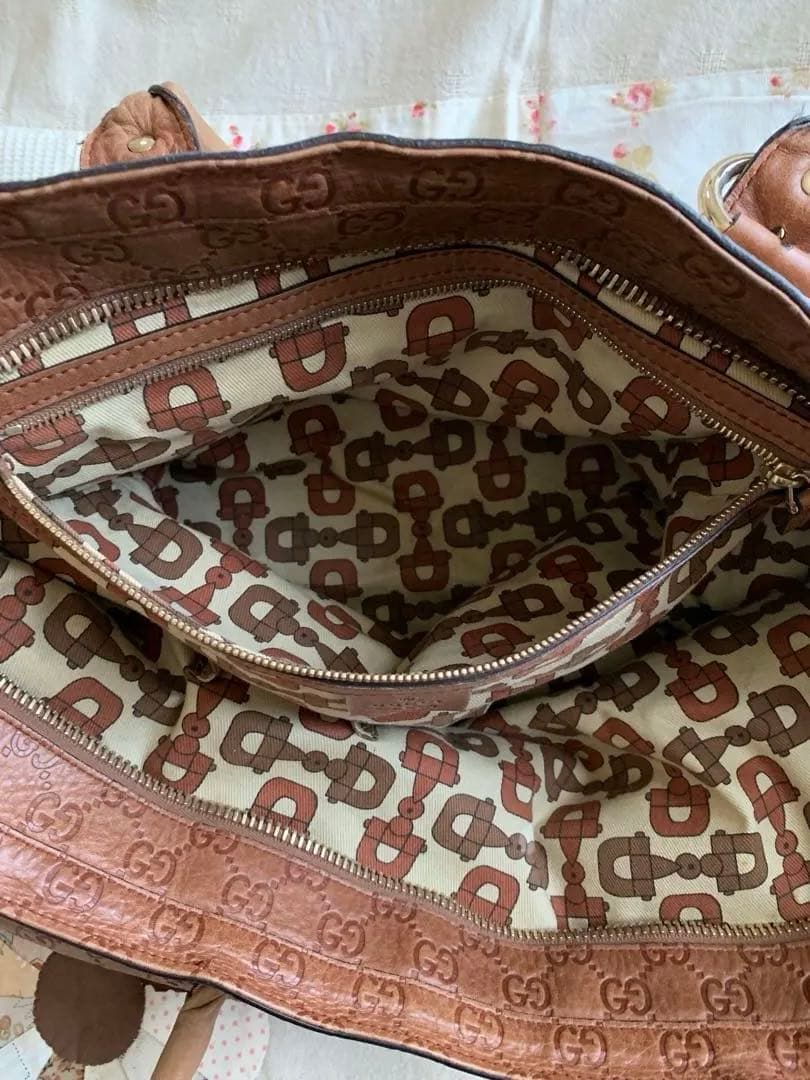 週末限定セール❣️Gucci ブラウンレザーバッグ