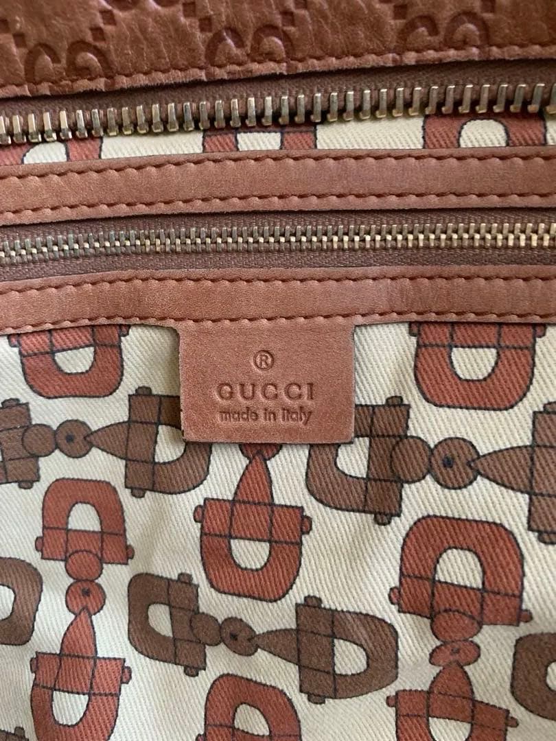 週末限定セール❣️Gucci ブラウンレザーバッグ