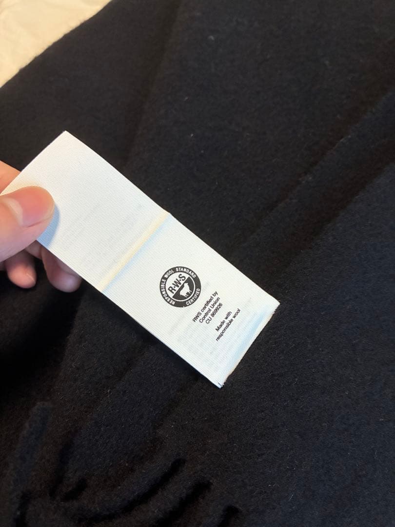 Acne Studios マフラー　ナロー　ブラック