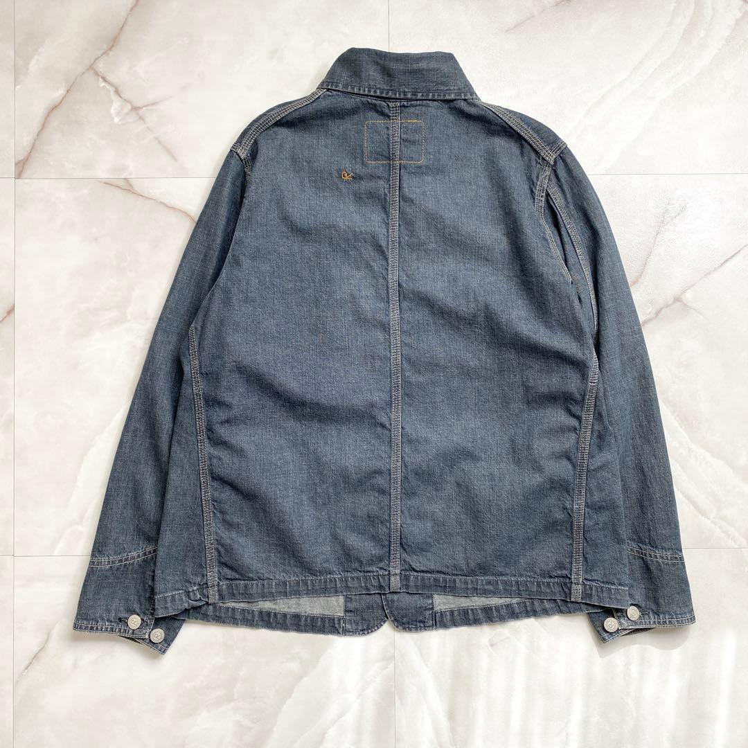 A15637 美品 45R 麦デニムの908カバーオール　影色納戸重 1