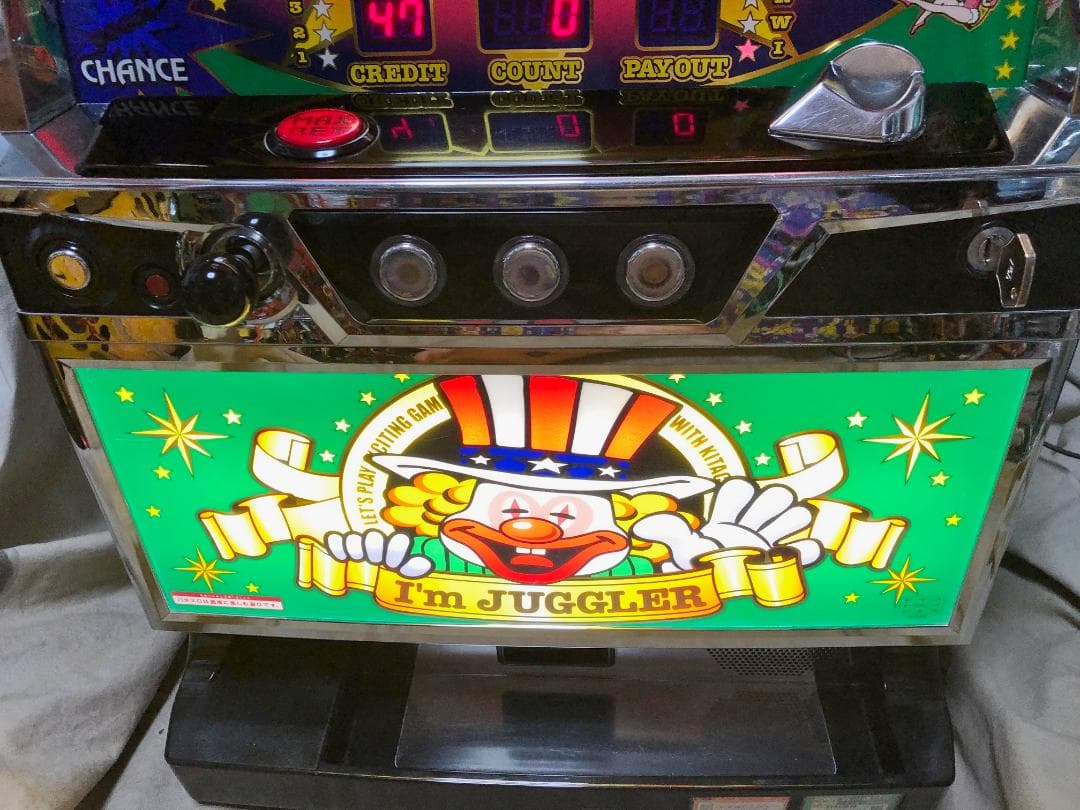 SアイムジャグラーEX-TP【6号機】緑 （ジャグランプ付属＆不要機付）