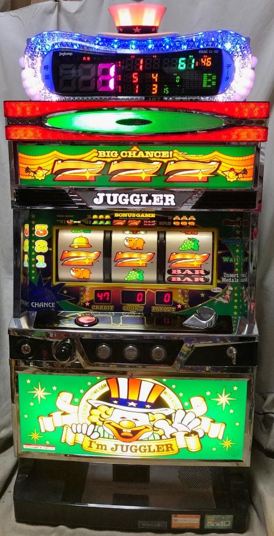 SアイムジャグラーEX-TP【6号機】緑 （ジャグランプ付属＆不要機付）