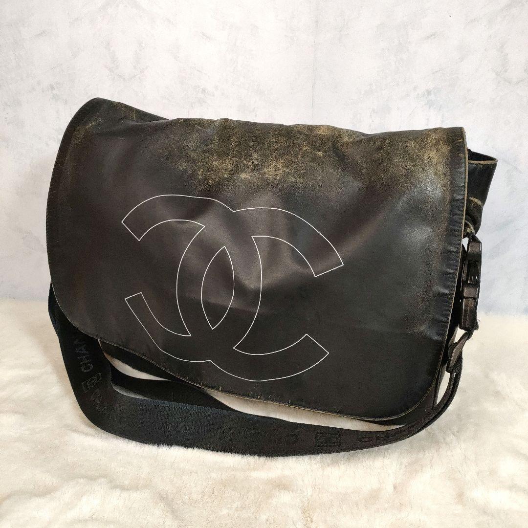 CHANEL スポーツライン ココマーク デカココメッセンジャーバッグ