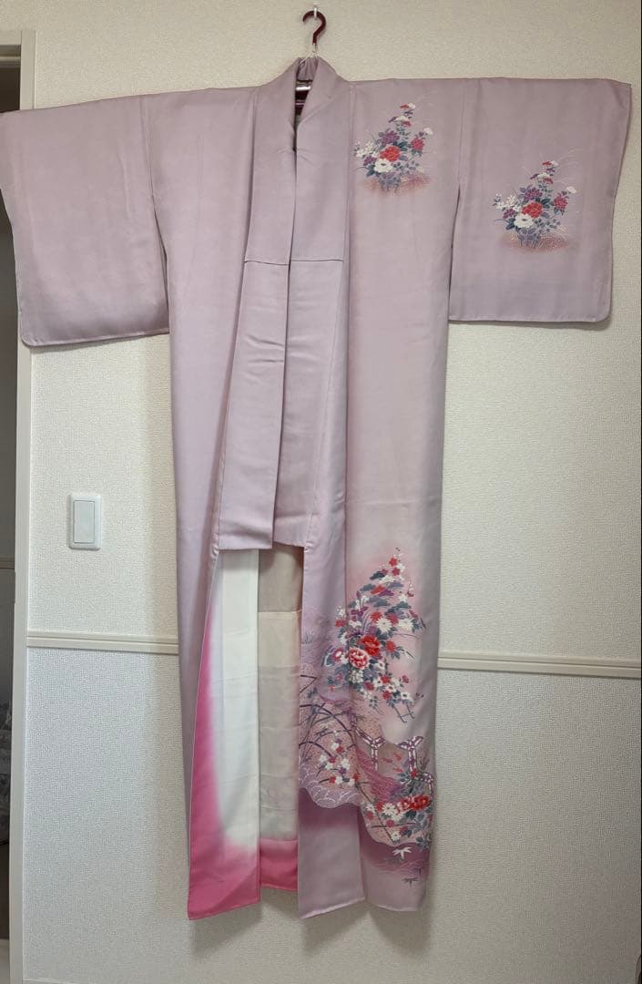 付下げ訪問着とウールのアンサンブル2着セット①②③長襦袢・小物付き。