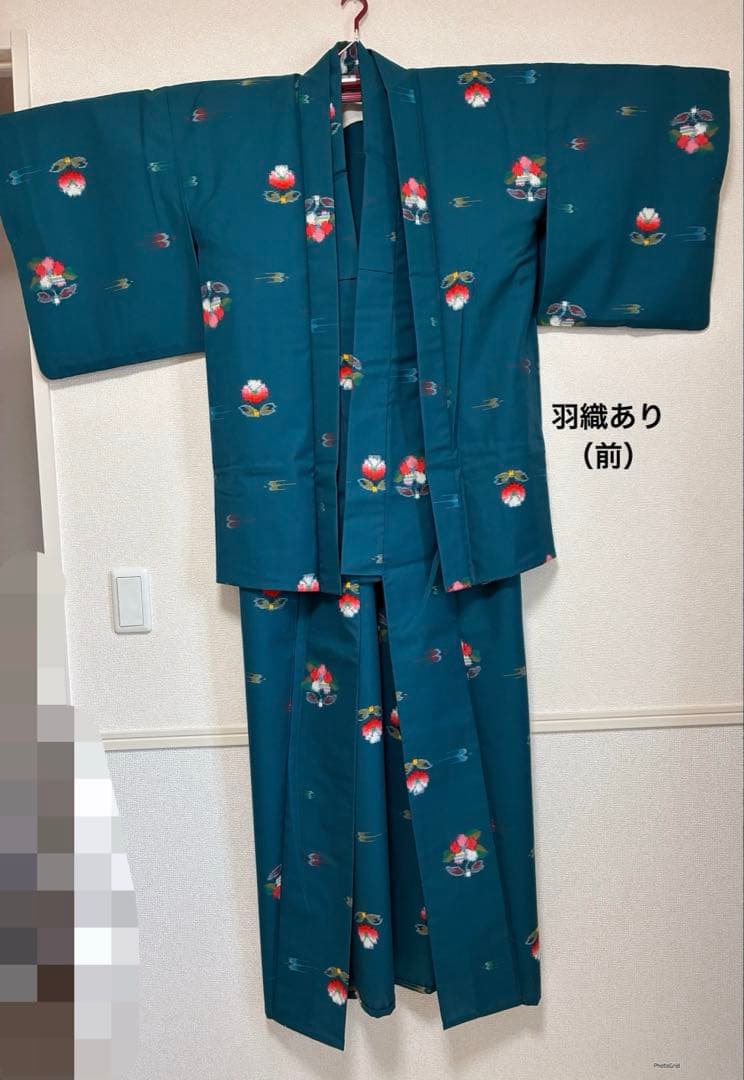 付下げ訪問着とウールのアンサンブル2着セット①②③長襦袢・小物付き。