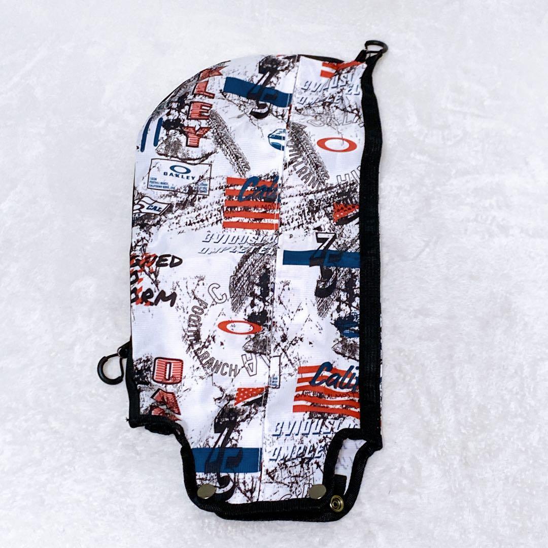 希少　オークリー　スタンド式クラブケース　総柄　白　セルフスタンドクラブケース