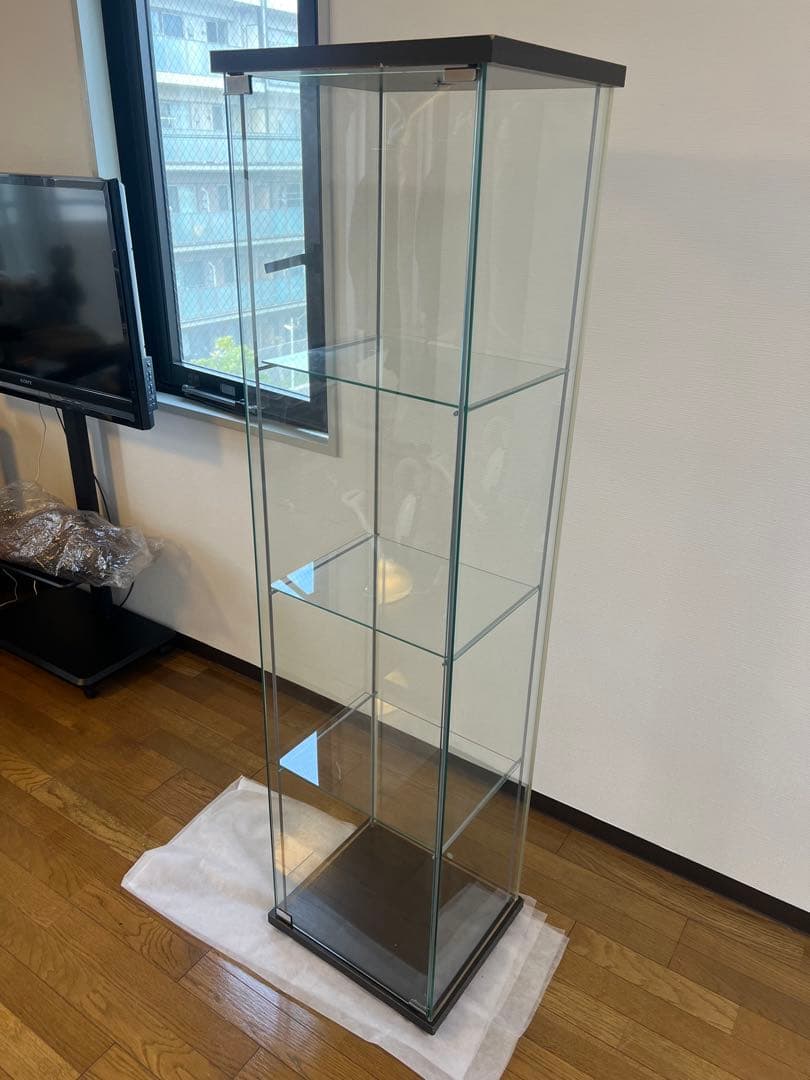 【はるあおshop様】IKEA デトルフ　ガラスケース　【市川市引取限定】