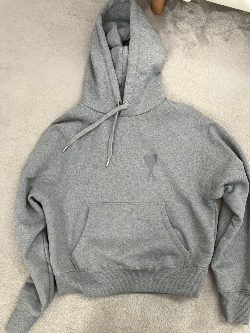 amiparis グレー フード付きパーカー　xsサイズ