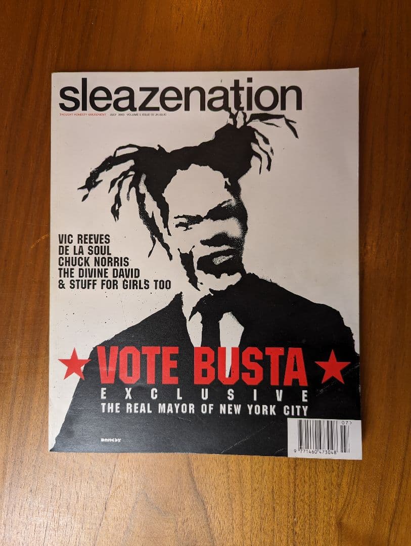 Sleazenation 2000 年 7 月 第 6 号 バンクシー カバー