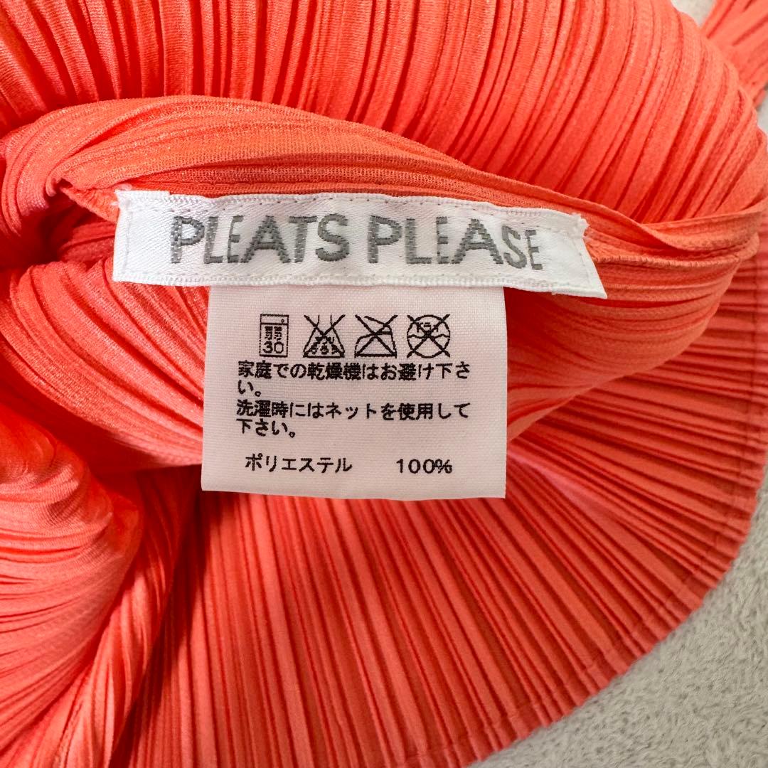 極美品✨PLEATS PLEASE プリーツ　ピンク　長袖　ハイネック　トップス
