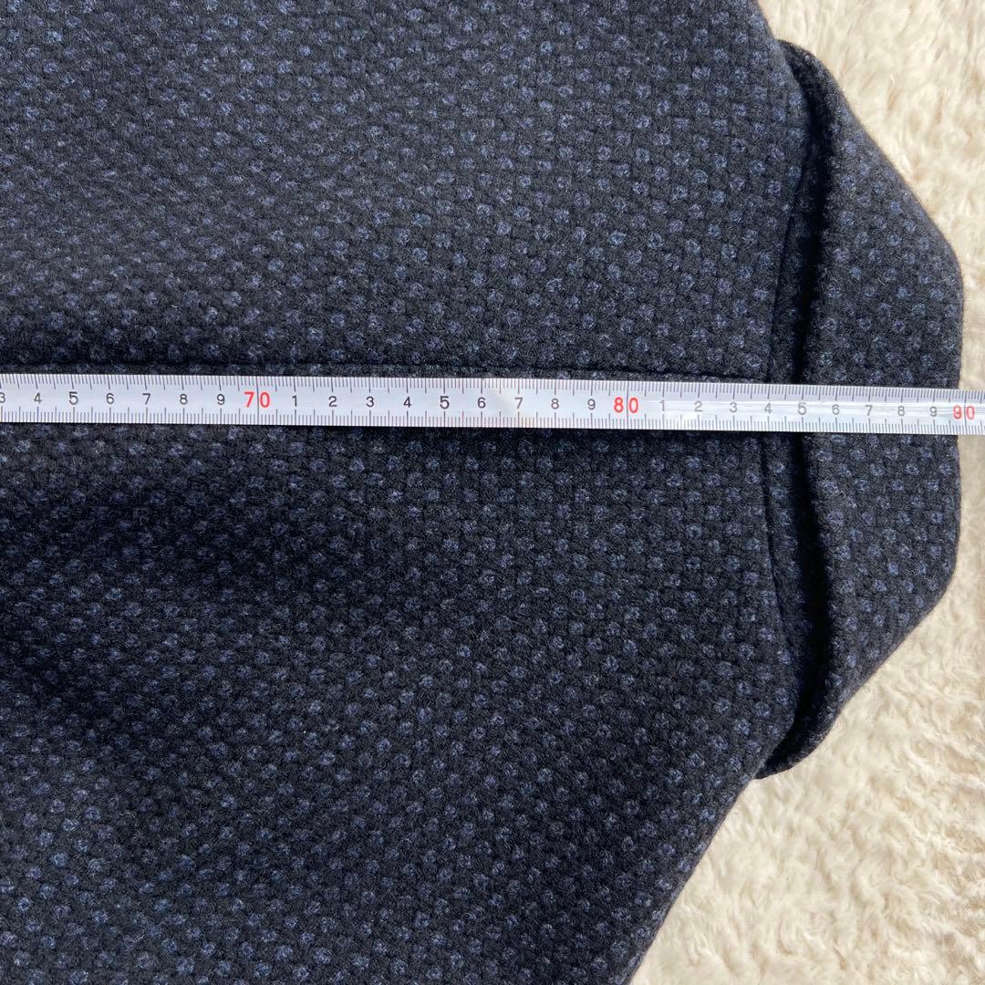 【美品】ユニバーサルランゲージ カノニコ ダブルチェスターコートS バーズアイ