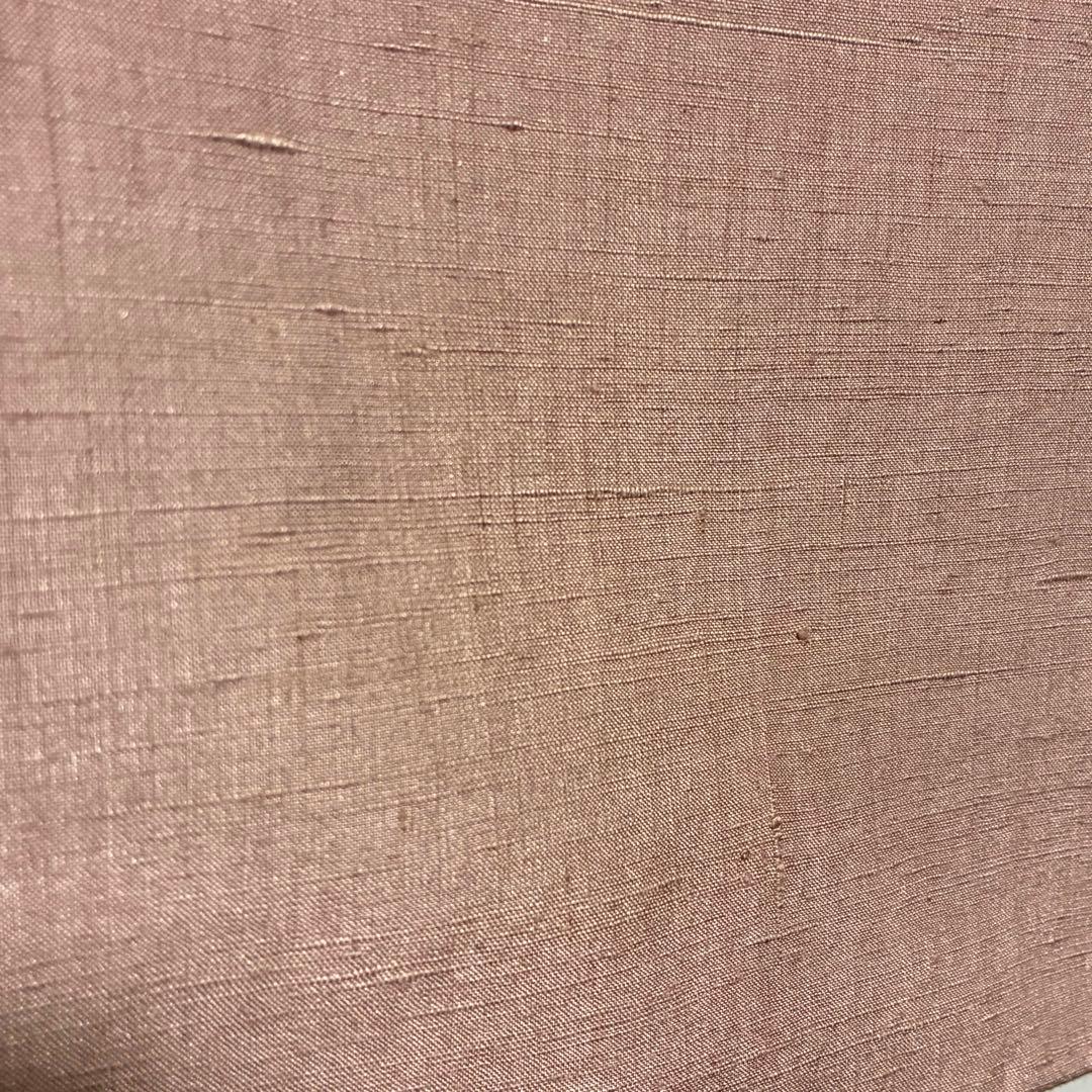 D149 本場結城紬　色無地　正絹　着物　袷　極美品