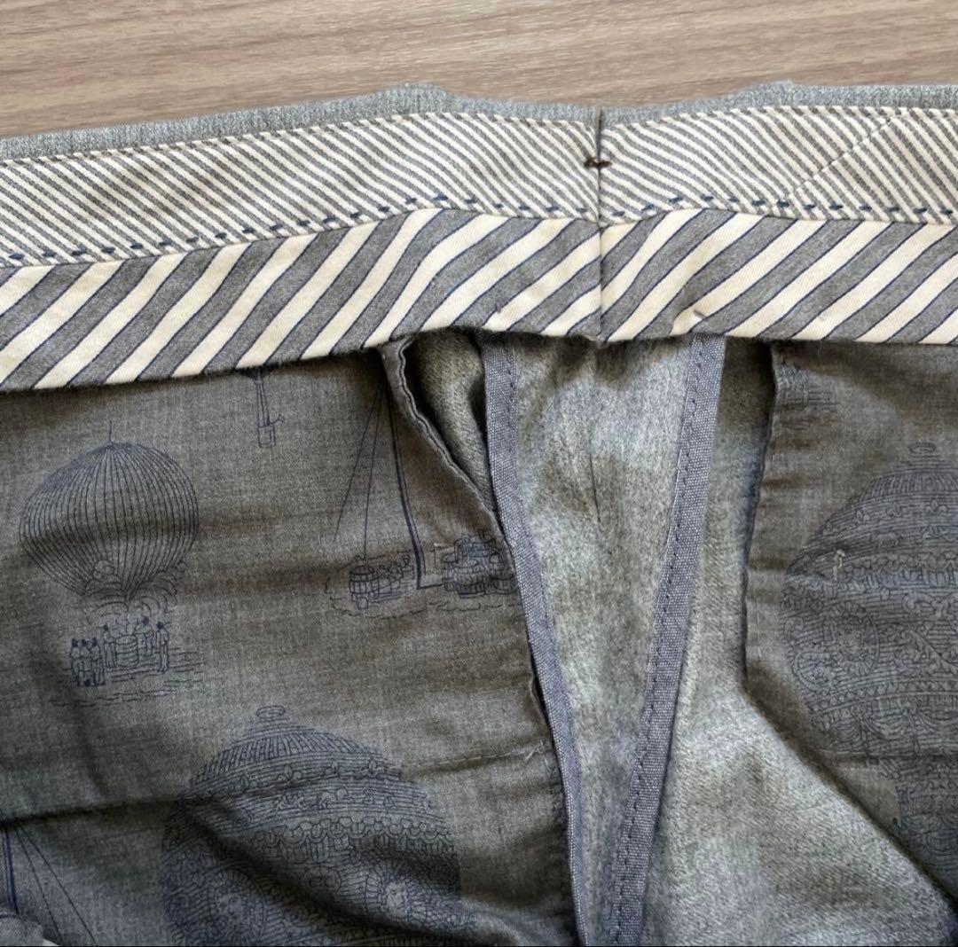 【極美品】Berwich サイズ48 高級生地REDA社製　グレー系