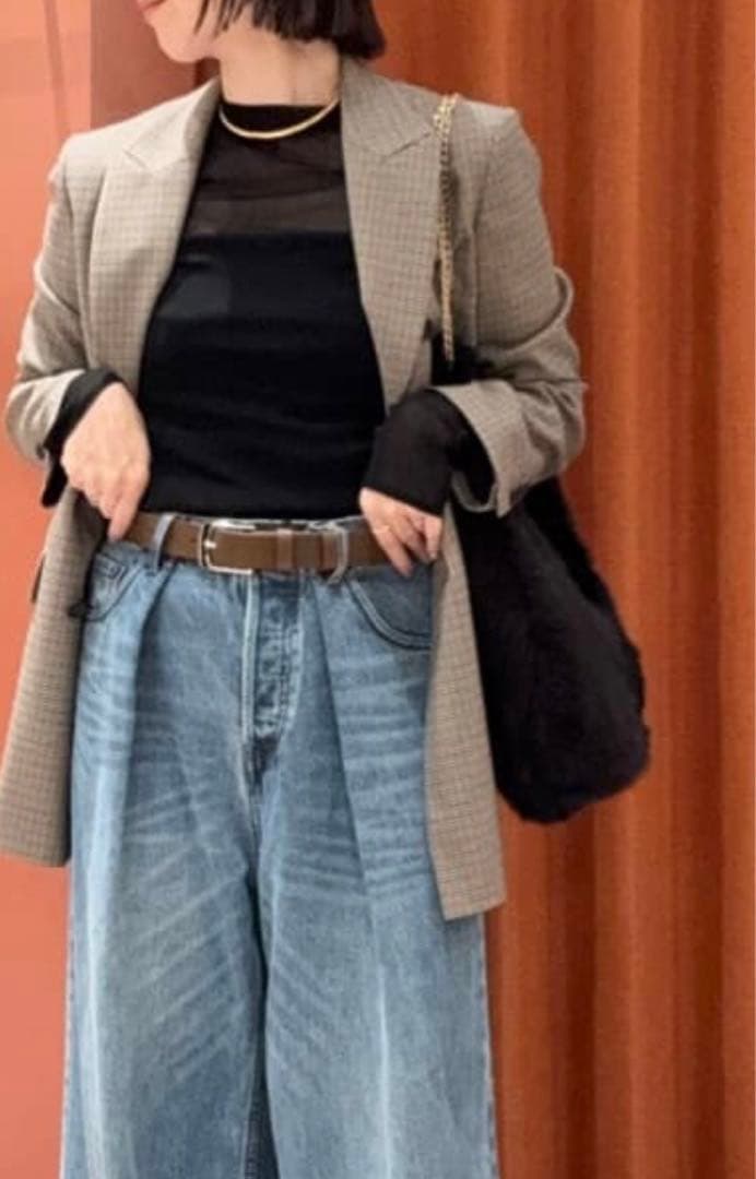 お値下げ❣️La nature linge シアチュールプルオーバー　ブラック