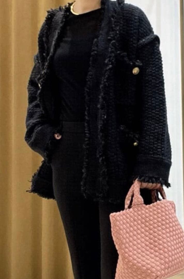 お値下げ❣️La nature linge シアチュールプルオーバー　ブラック