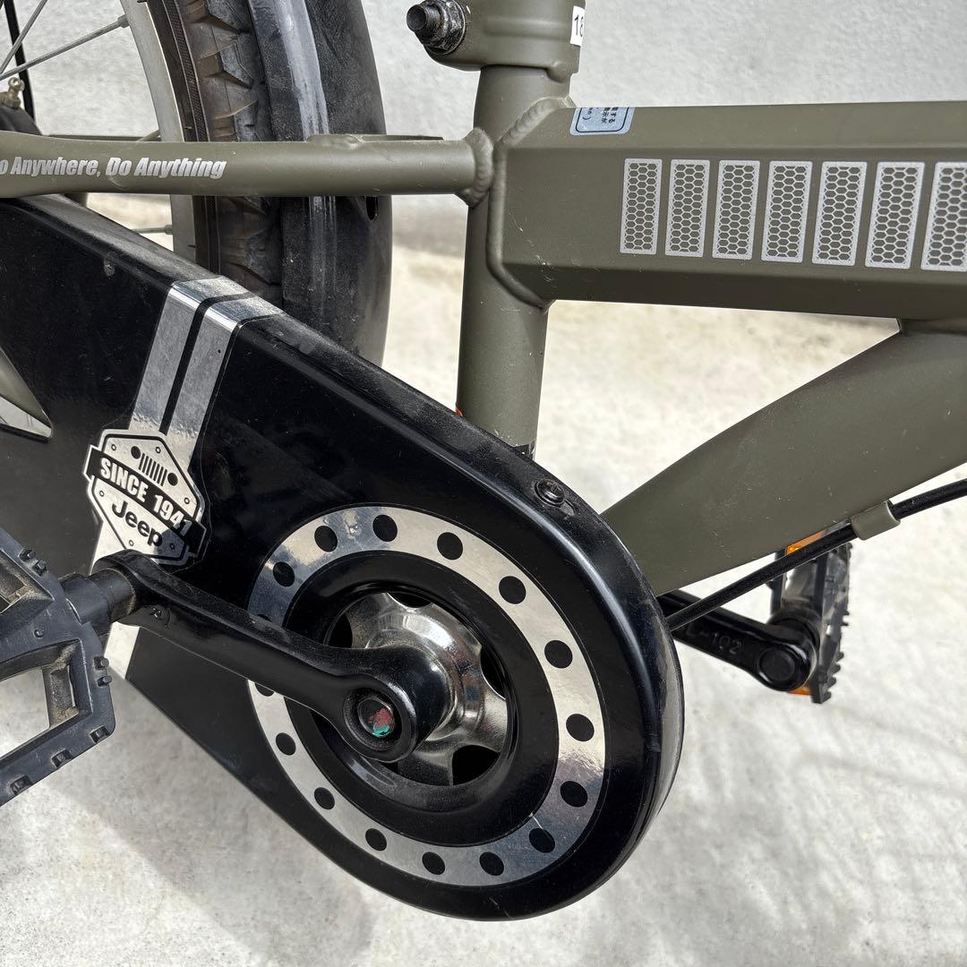 Jeep 18インチ 幼児用自転車 オリーブグリーン　※手渡し