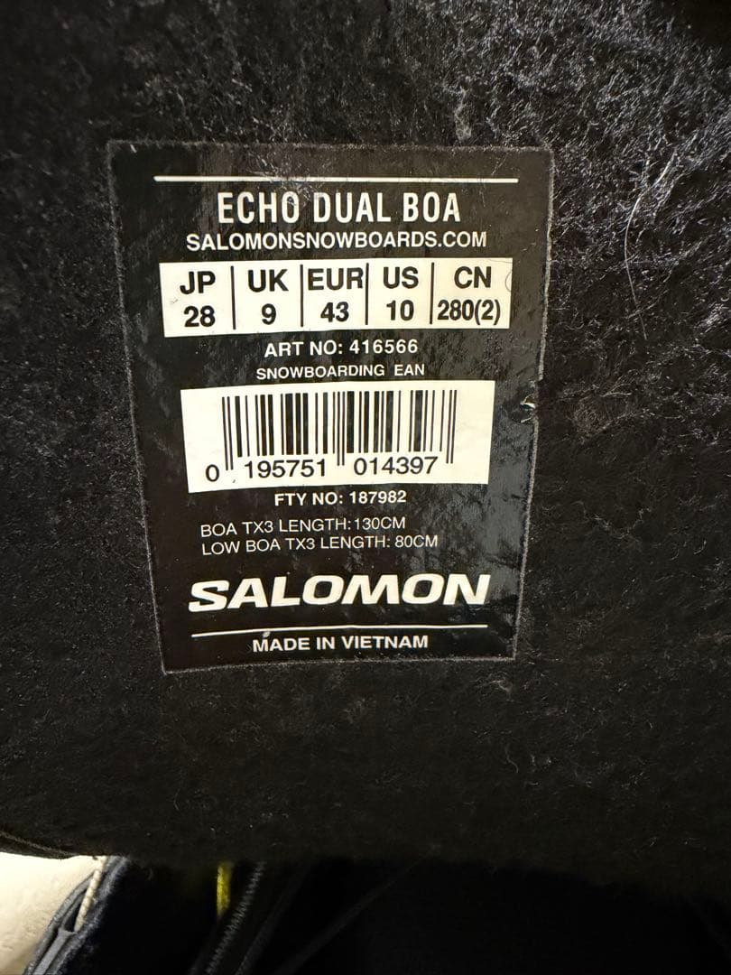 「Salomon 23-24」ECHO DUAL BOAスノーボードブーツ