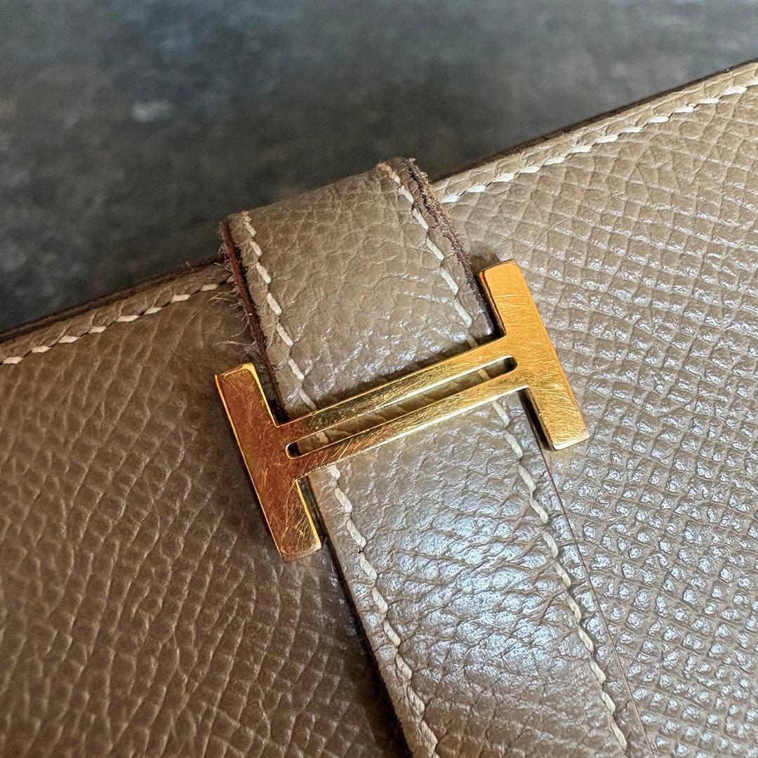 HERMES ベアン 二つ折り財布 箱付き
