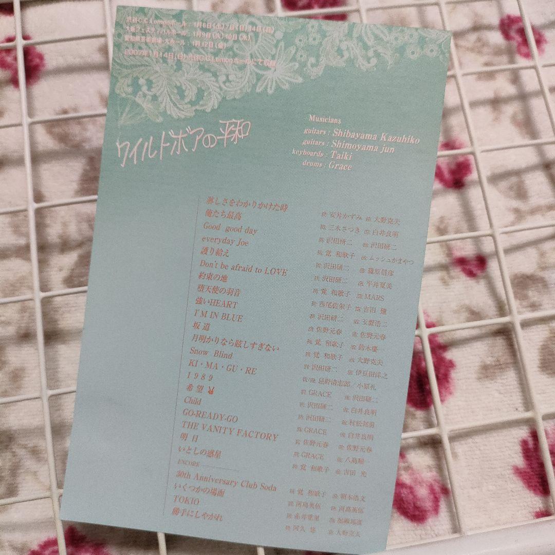 ★DVD『ワイルドボアの平和 SHOGATSU CONCERT 2007』中古