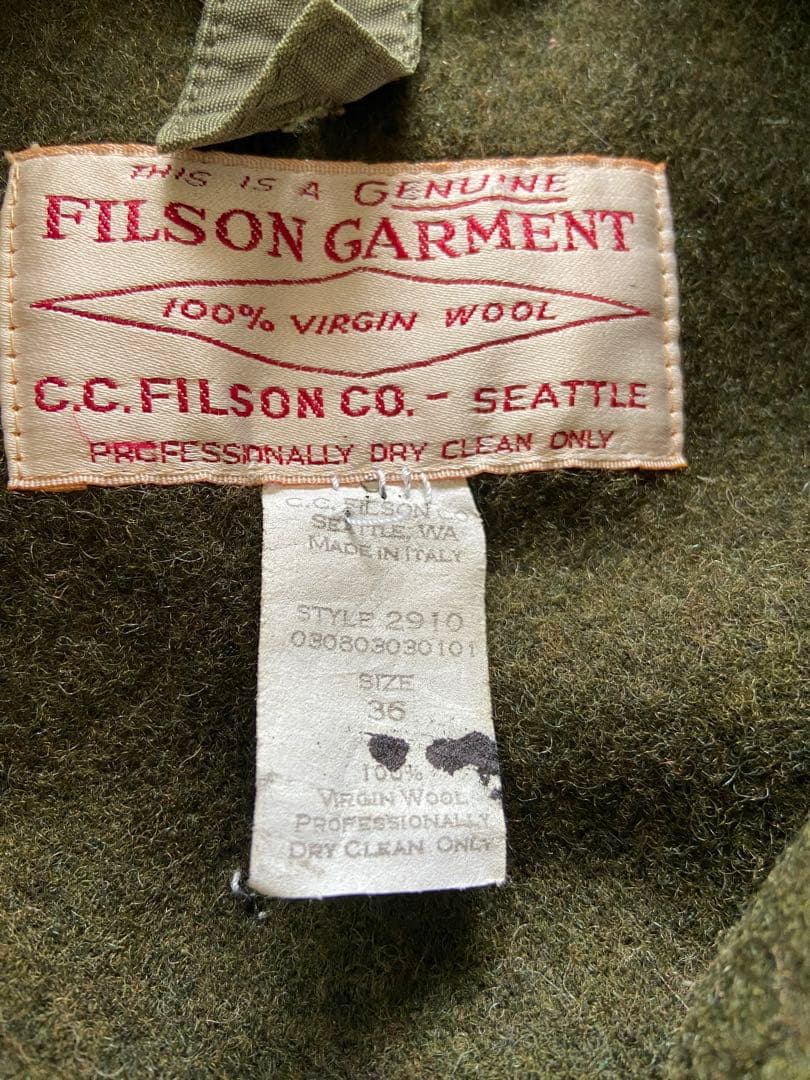 【fishさま専用】FILSON イタリア製 マッキーノクルーザー ジャケット