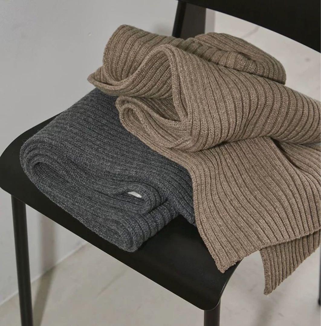 todayful wool rib stole新品未使用