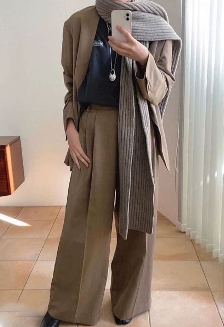 todayful wool rib stole新品未使用