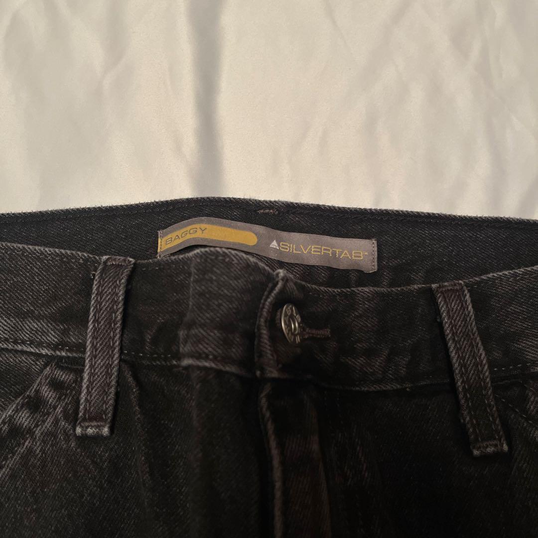 美品 リーバイス シルバータブ バギーカーペンター ブラック W36 L30