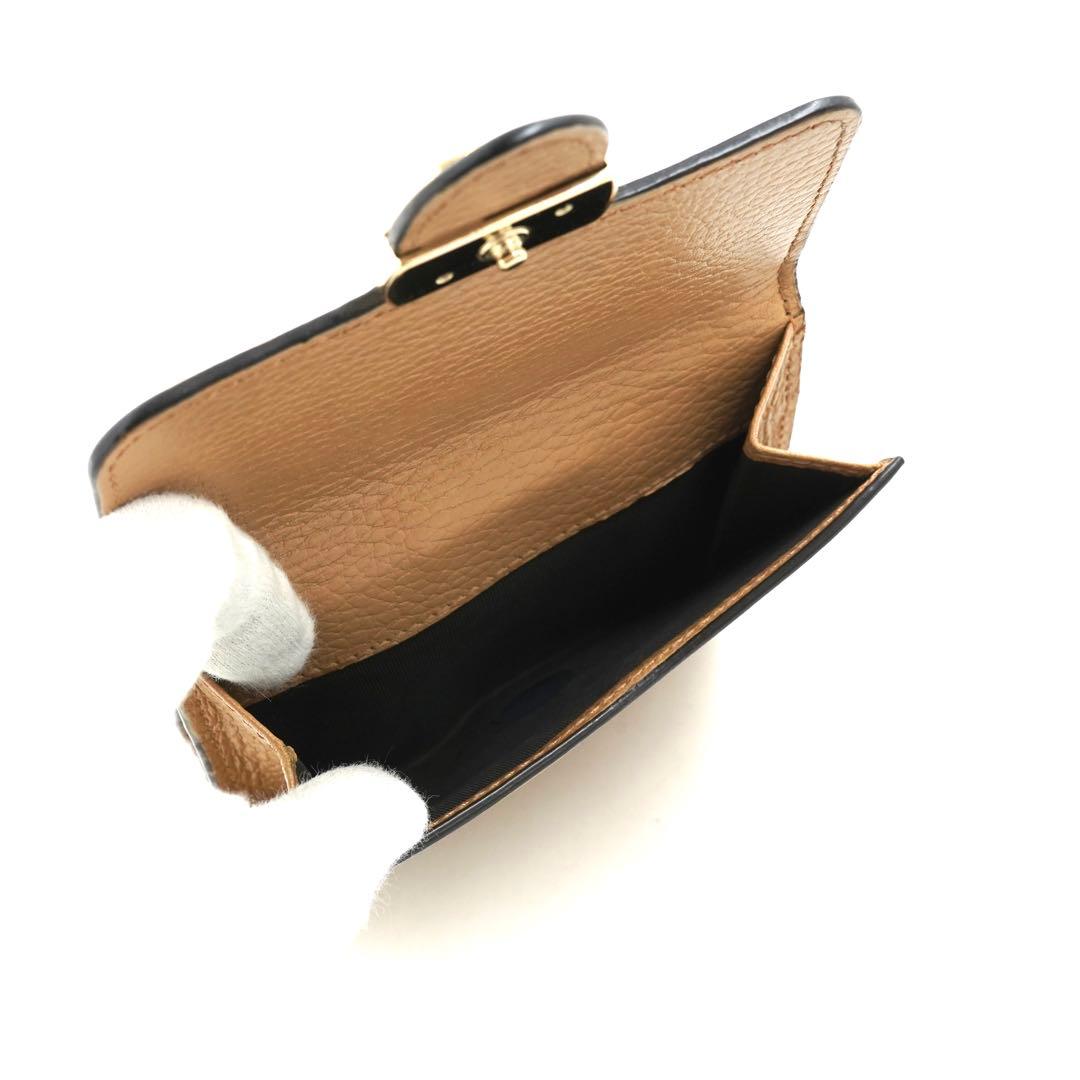 ✨未使用に近い✨　GUCCI ミニ財布　インターロッキング　GGロゴ　二つ折り