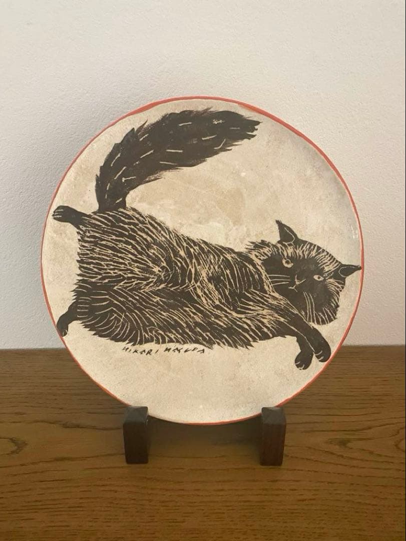 増田光 猫の壁掛け