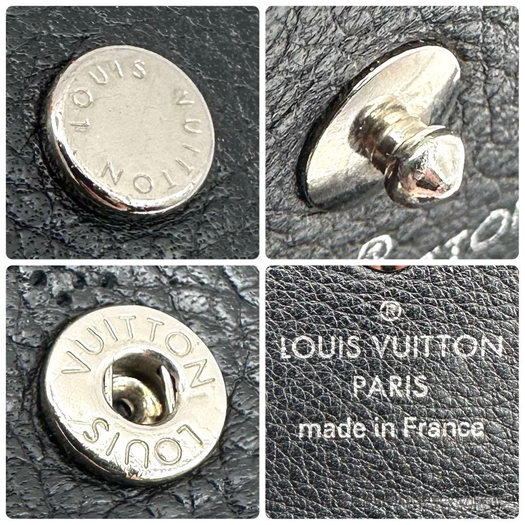 【極美品】ルイヴィトン マヒナ ミュルティクレ4 キーケース 4連 ブラック 黒