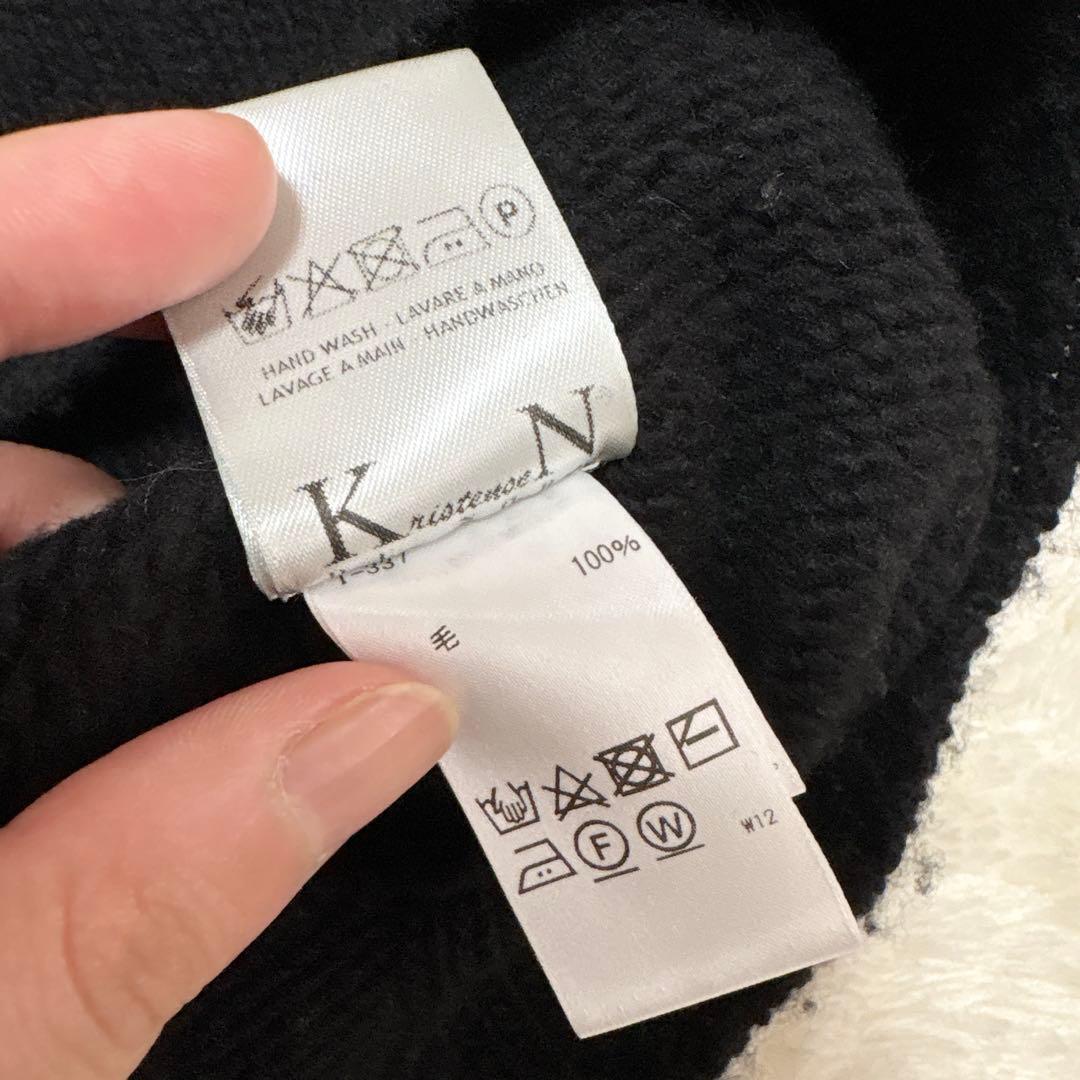美品✨2024AW クリステンセンドゥノルド ニットベスト I-337 ブラック