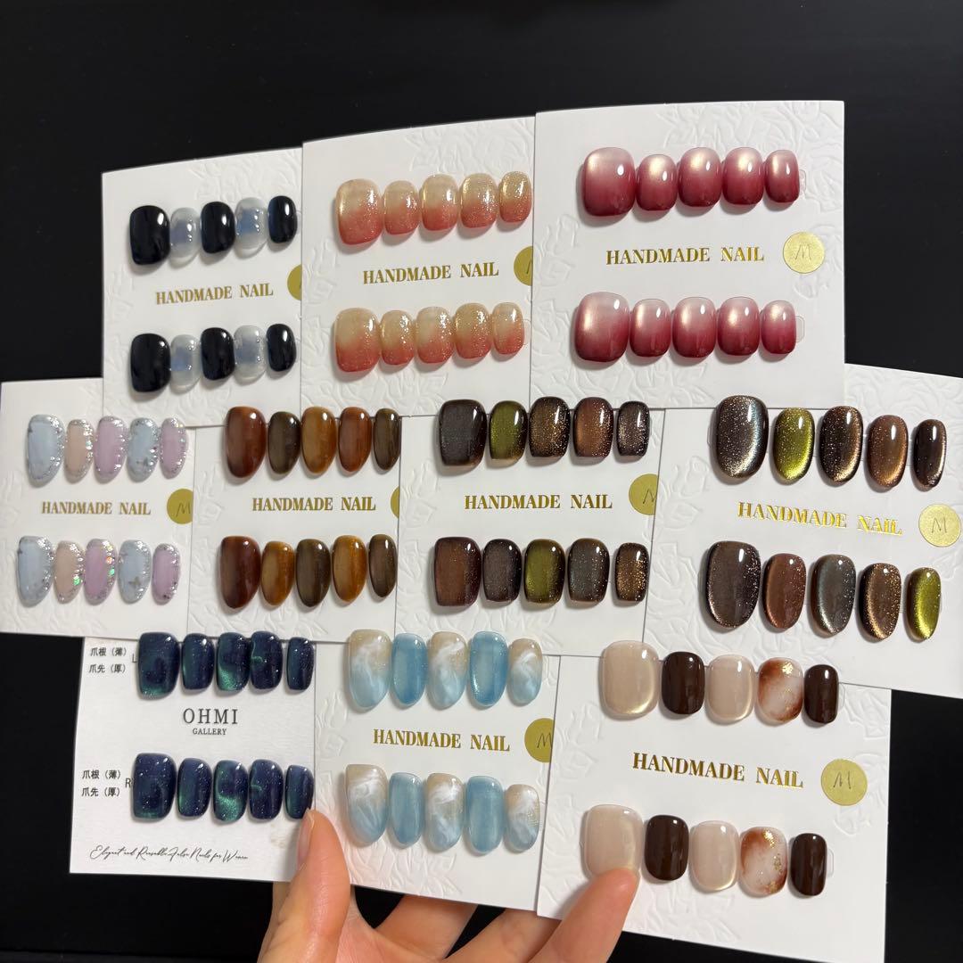 南国くま 様リクエスト　ネイルチップ合計10点　Mサイズ