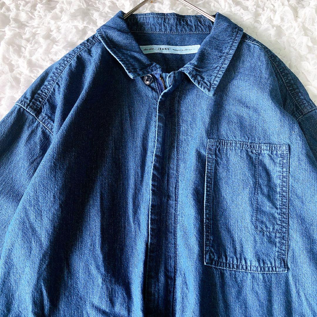 購入者様決定 【美品】ニコアンド 2025SS ワークジャンプスーツ デニム