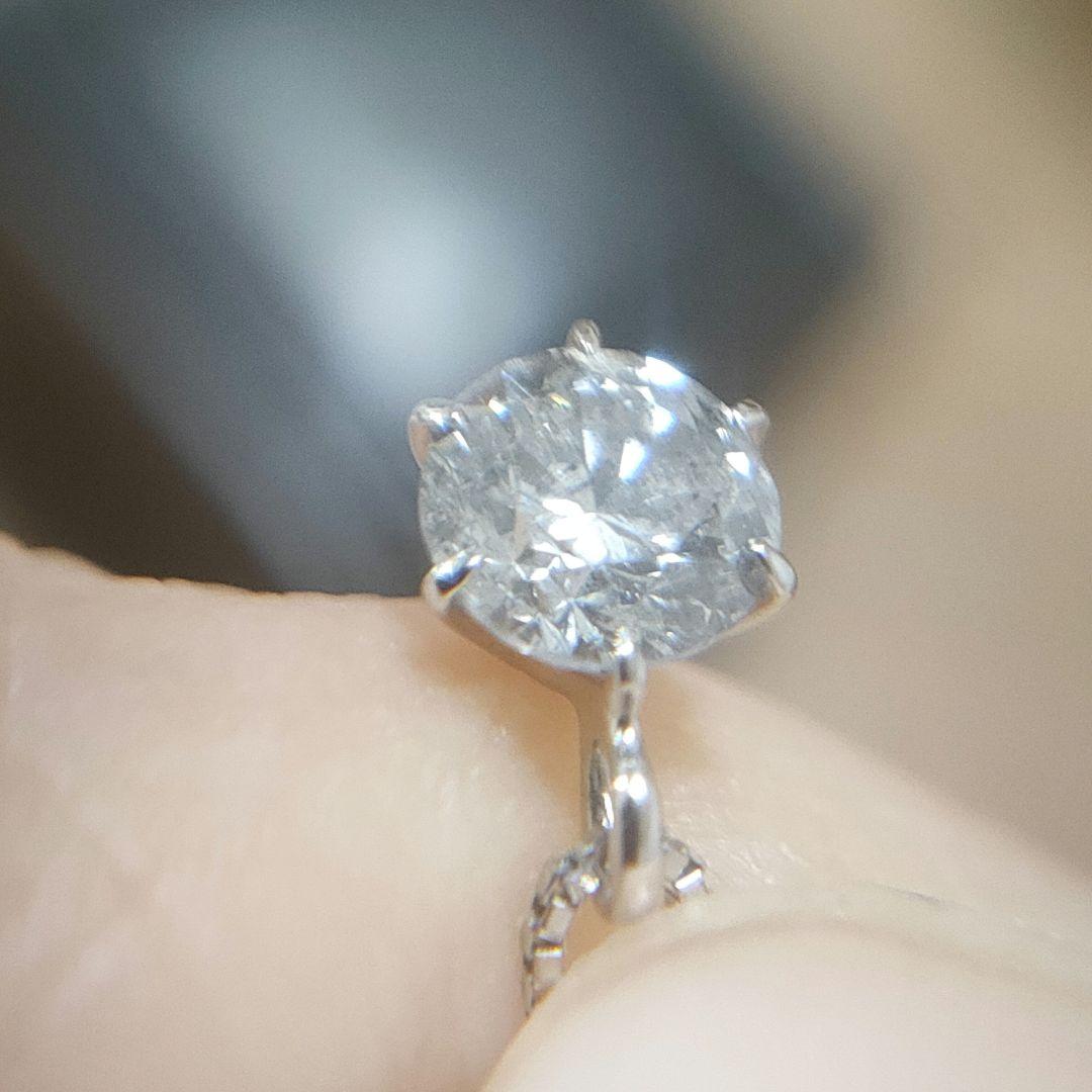 pt900/pt850 ダイヤモンド ネックレス　一粒 0.30ctUP 1粒