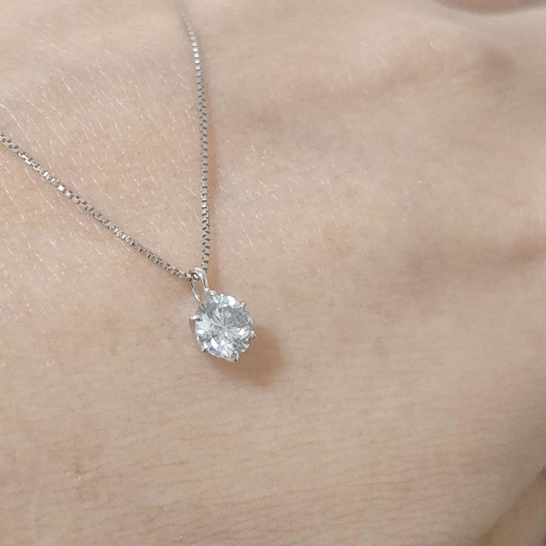 pt900/pt850 ダイヤモンド ネックレス　一粒 0.30ctUP 1粒