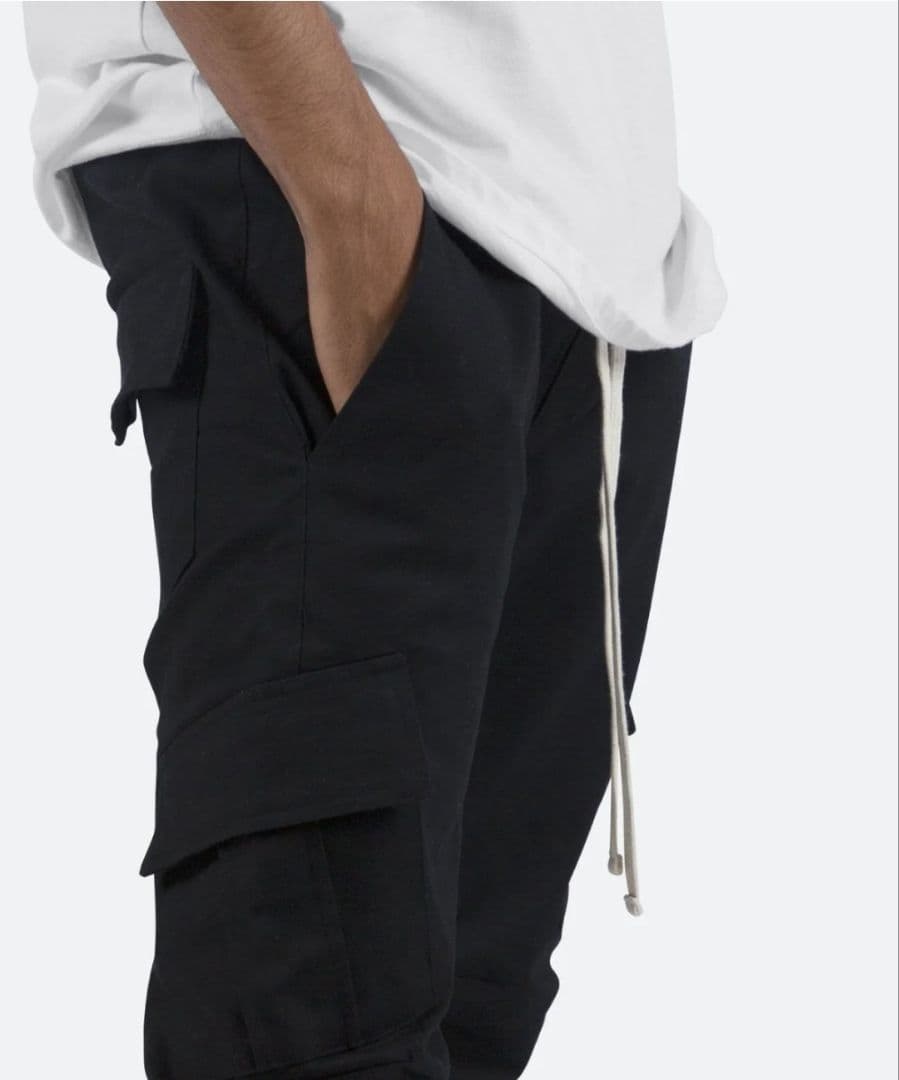 パンツ mnml ZIP CARGO DRAWCORD PANTS / BLACK