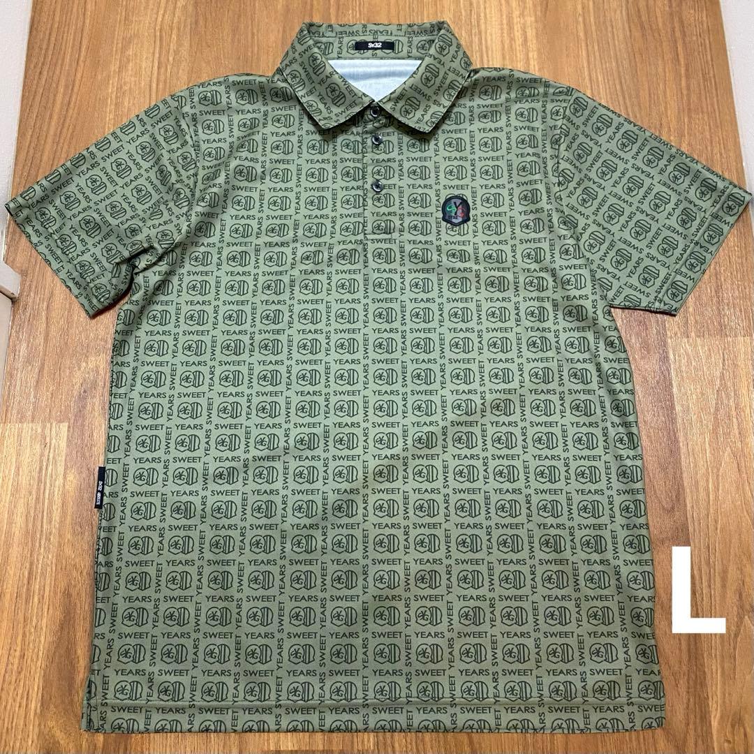 【SY32 SWEET YEARS】ポロシャツ L カーキ