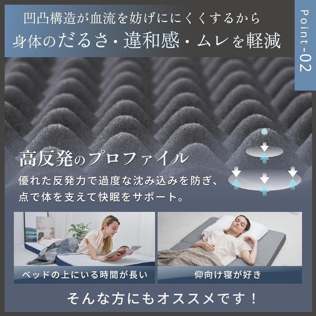 GOKUMIN 三つ折り マットレス シングル SP-KHPM